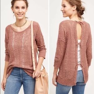Anthropologie Knitted & Knotted Adeline Sweater M
